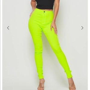 Super high waisted stretchy skinny jeans Sz L